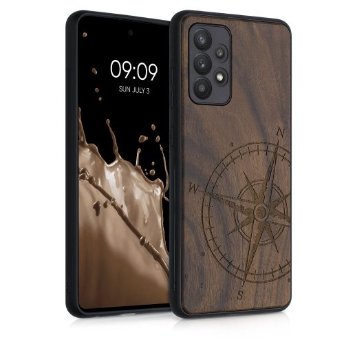 Husa Samsung Galaxy A52 / Galaxy A52 5G / Galaxy A52s 5G, Lemn, Maro, 54354.02