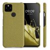 Husa Google Pixel 5a, Textil, Galben, 54994.06