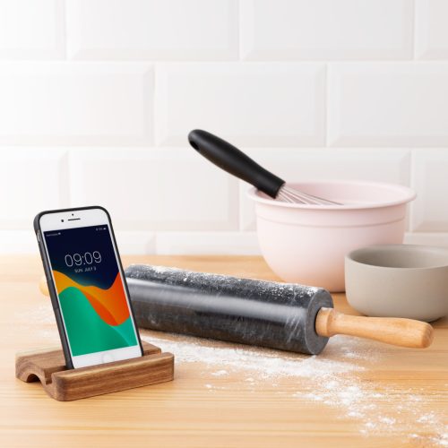 Sucitor Navaris, marmura neagra, 41x6 cm, stand dublu, lemn fag, greutate 1.565 kg, negru, lemn