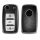 Husa Cheie Auto pentru VW / Skoda / Seat - 3 Butoane, kwmobile, Silicon, Negru / Silver, 54021.04