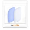 Set 2 Cutii pentru periuta de dinti, Kwmobile, Albastru/Alb, Silicon, 55030.01