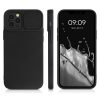 Husa iPhone 12 / iPhone 12 Pro, Silicon, Negru, 55098.01