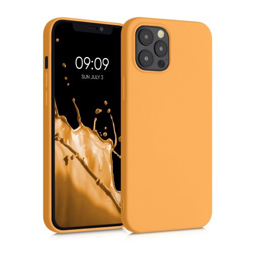 Husa iPhone 12 Pro Max, Silicon, Galben, 52714.217
