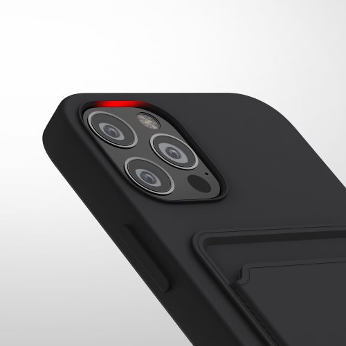 Husa iPhone 12 / iPhone 12 Pro, Silicon, Negru, 55112.01