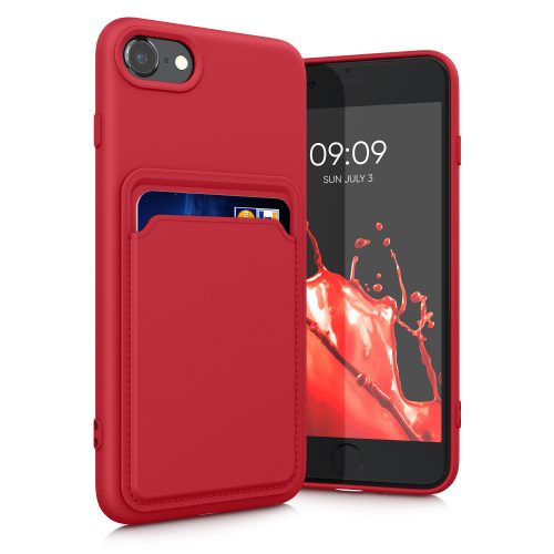 Husa iPhone 8 / iPhone 7 / iPhone SE 2, Silicon, Rosu, 55117.09