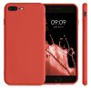 Husa iPhone 8 Plus / iPhone 7 Plus, Silicon, Rosu, 49981.218
