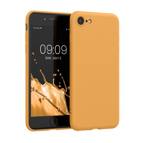 Husa iPhone 8 / iPhone 7 / iPhone SE 2, Silicon, Galben, 49979.217