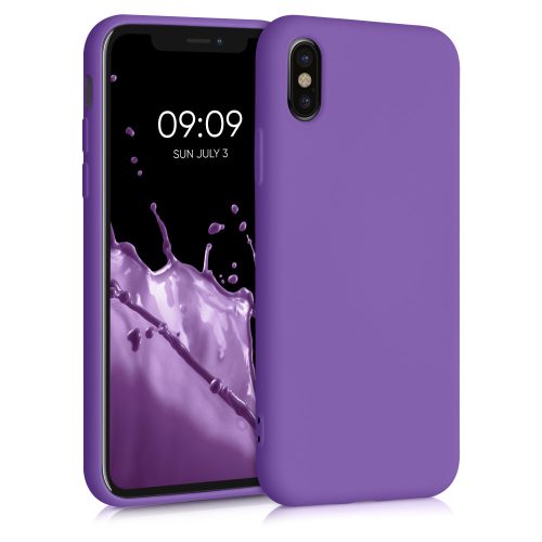 Husa iPhone X / iPhone XS, Silicon, Mov, 49982.221
