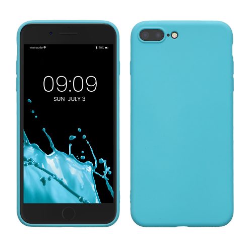 Husa iPhone 8 Plus / iPhone 7 Plus, Silicon, Albastru, 49981.223