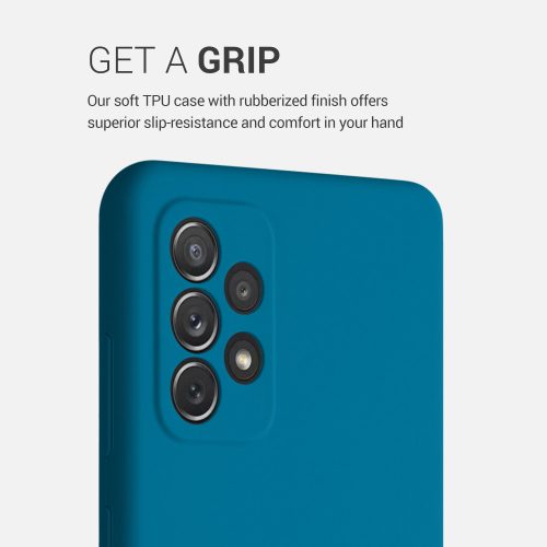 Husa Samsung Galaxy A72, Silicon, Albastru, 54359.224