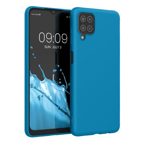 Husa Samsung Galaxy A12, Silicon, Albastru, 54048.224