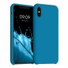 Husa iPhone X / iPhone XS, Silicon, Albastru, 46313.224
