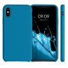 Husa iPhone X / iPhone XS, Silicon, Albastru, 46313.224