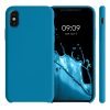 Husa iPhone X / iPhone XS, Silicon, Albastru, 42495.224