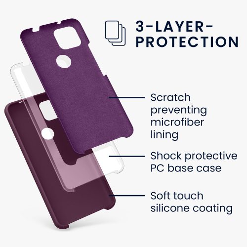 Husa Google Pixel 5a, Silicon, Violet, 55207.187