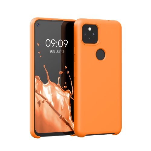 Husa Google Pixel 5a, Silicon, Portocaliu, 55207.150