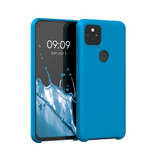 Husa Google Pixel 5a, Silicon, Albastru, 55207.224