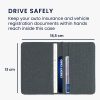 Husa pentru documente auto, Kwmobile, Gri, Textil, 55236.01