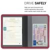 Husa pentru documente auto, Kwmobile, Rosu, Piele ecologica, 55237.20