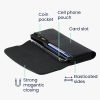 Husa Universala telefon XL - 6,8 inch, Piele ecologica, Negru, 55358.4.01