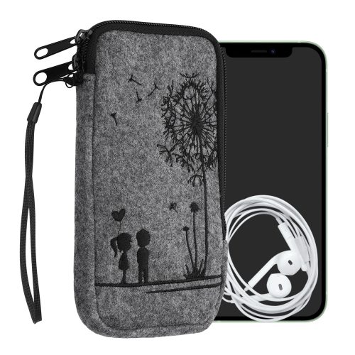 Husa Universala telefon XL - 6,8 inch, Textil, Gri, 49866.4.02