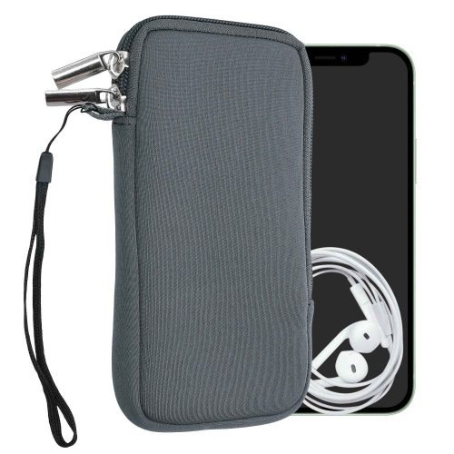 Husa universala telefon, XL - 6.8", Neopren, Gri, 46188.4.22