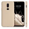 Husa OnePlus 6, Silicon, Crem, 55346.10