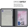 Husa pentru documente auto, Kwmobile, Negru/Alb, Piele ecologica, 53857.05