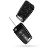 Husa Cheie Auto pentru VW / Skoda / Seat - 3 Butoane, kwmobile, Plastic, Negru, 54420.02