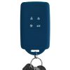 Husa Cheie Auto pentru Renault / Dacia - 4 Butoane - Keyless Go, kwmobile, Silicon, Albastru, 48035.17