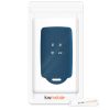 Husa Cheie Auto pentru Renault / Dacia - 4 Butoane - Keyless Go, kwmobile, Silicon, Albastru, 48035.17