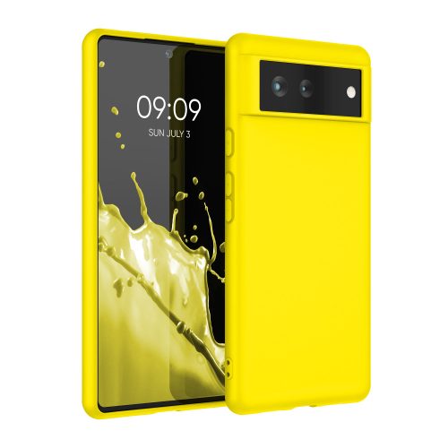 Husa Google Pixel 6, Silicon, Galben, 55434.165