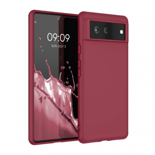 Husa Google Pixel 6, Silicon, Rosu, 55434.209