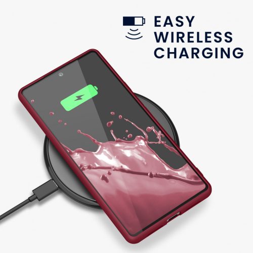 Husa Google Pixel 6, Silicon, Rosu, 55434.209