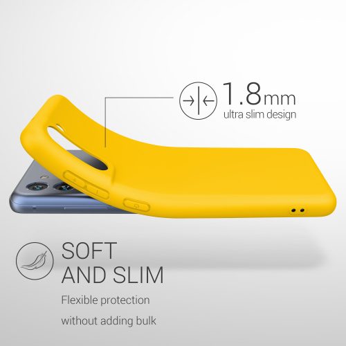 Husa Samsung Galaxy S21 FE, Silicon, Galben, 55484.143