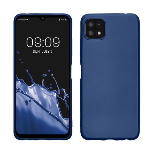 Husa Samsung Galaxy A22 5G, Silicon, Albastru, 55247.64