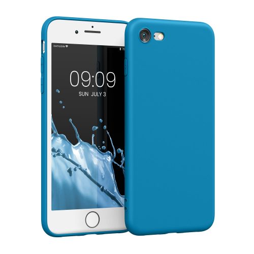 Husa iPhone 8 / iPhone 7 / iPhone SE 2, Silicon, Albastru, 39458.224