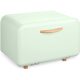  Cutie de paine din metal, Navaris, deschidere frontala, 35.2x23.5x23 cm, Verde deschis, 51503.02.71