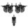 Set 5 Roti pentru scaun de birou tija 10 mm, Kwmobile, Negru, Poliuretan, 55603.01