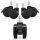 Set 5 Roti pentru scaun de birou tija 10 mm, Kwmobile, Negru, Nylon, 55601.02