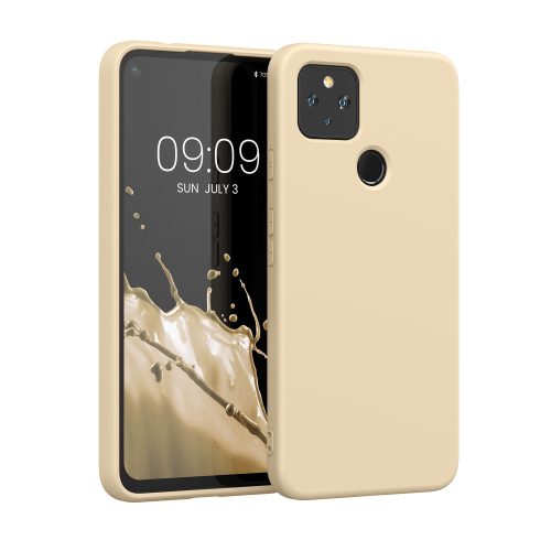 Husa Google Pixel 4a 5G, Silicon, Crem, 53779.154