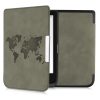 Husa pentru PocketBook Touch Lux 5 / Touch Lux 4 / Touch HD 3, Piele ecologica, Gri, kwmobile, 50228.07