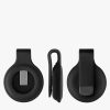 Clip de protectie pentru Apple AirTag, Kwmobile, Negru, Silicon, 55732.01
