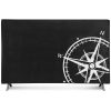 Husa de praf pentru televizor 55 inch, Kwmobile, Negru/Alb, Textil, 51992.05