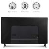 Husa de praf pentru televizor 55 inch, Kwmobile, Negru/Alb, Textil, 51992.05