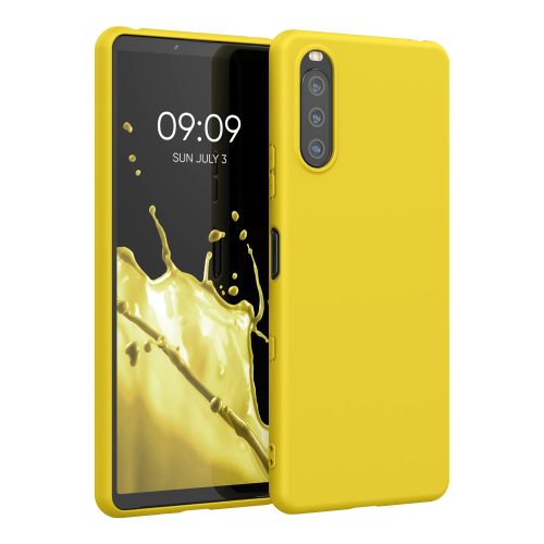 Husa Sony Xperia 10 III, Silicon, Galben, 54754.165