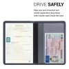 Husa pentru documente auto, Kwmobile, Albastru, Piele ecologica, 50103.12