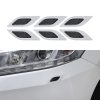 Set 6 Autocolante reflectorizante pentru bara auto, Kwmobile, Negru/Gri, ABS, 55799.01