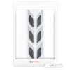 Set 6 Autocolante reflectorizante pentru bara auto, Kwmobile, Negru/Gri, ABS, 55799.01