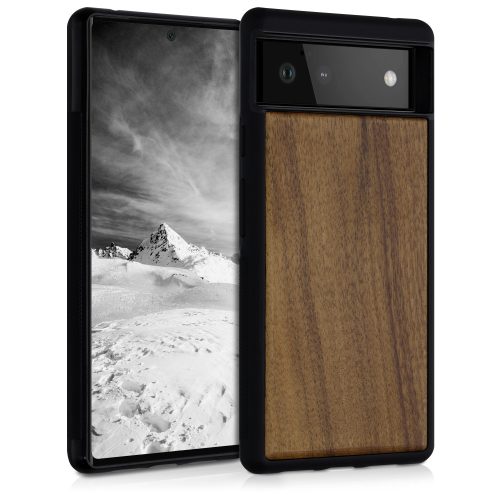 Husa Google Pixel 6, Lemn, Maro, 55821.18